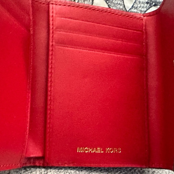 Michael Kors Blakley Red Handbag with strap and wallet NEW - Picture 9 of 16